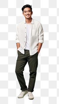 PNG  Standing adult men outerwear. AI generated Image by rawpixel.