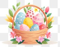 PNG Basket egg cartoon easter. 