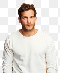 PNG  Portrait t-shirt sleeve adult. AI generated Image by rawpixel.