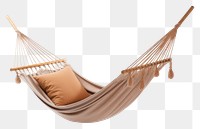 PNG Furniture hammock relaxation hanging. AI generated Image by rawpixel.