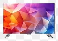 PNG Television screen white background electronics. AI generated Image by rawpixel.