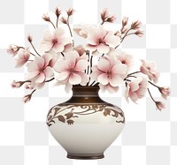 PNG Flower vase blossom plant. AI generated Image by rawpixel.