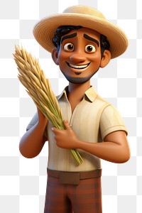 PNG Portrait holding cartoon food. AI generated Image by rawpixel.