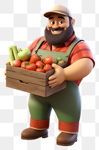 PNG Portrait holding food box. AI generated Image by rawpixel.