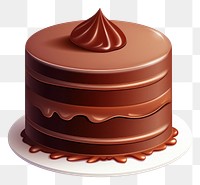 PNG Cake chocolate dessert food. AI generated Image by rawpixel.