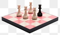 PNG Chess game white background intelligence. AI generated Image by rawpixel.