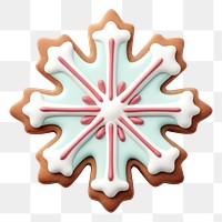 PNG Cookie gingerbread christmas dessert. 