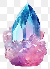 PNG Crystal gemstone mineral jewelry. AI generated Image by rawpixel.