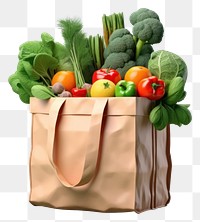 PNG Food bag vegetable plant. AI generated Image by rawpixel.