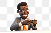 PNG Cartoon portrait glasses person. AI generated Image by rawpixel.