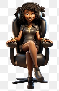 PNG Chair cartoon person adult. 