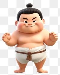 PNG Cartoon sumo  representation. 