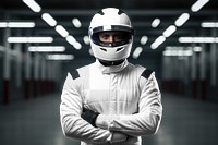 Race driver, png transparent mockup