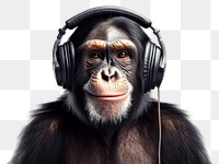 PNG Headphones chimpanzee headset monkey. 