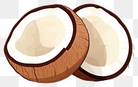 PNG Coconut food freshness cartoon. 