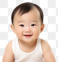 PNG Baby portrait smile photo. AI generated Image by rawpixel.