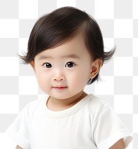 PNG Portrait child photo baby. AI generated Image by rawpixel.