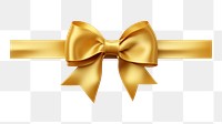 PNG Gold ribbon bow