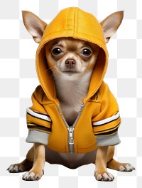 PNG Chihuahua dog sweatshirt portrait. 