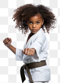 PNG Karate sports child girl. AI generated Image by rawpixel.