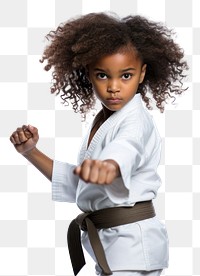 PNG Karate sports child girl. 