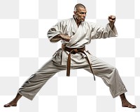 PNG Sports karate adult white background. AI generated Image by rawpixel.