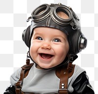 PNG Baby portrait smiling helmet. 