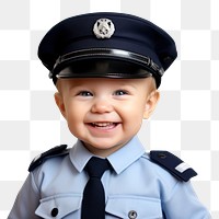 PNG Baby officer smiling accessories. 