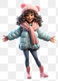 PNG Footwear figurine winter doll.