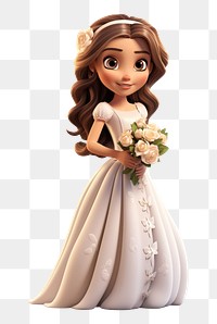 PNG Figurine wedding cartoon flower. 