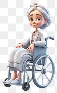 PNG Wheelchair sitting cartoon adult. 