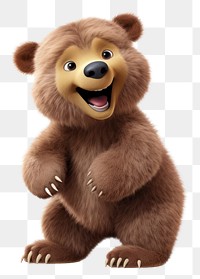 PNG Bear cartoon mammal cute. AI generated Image by rawpixel.