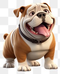 PNG Bulldog cartoon mammal animal. 