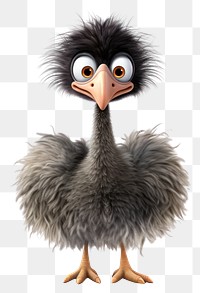 PNG Ostrich cartoon animal bird. 