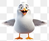 PNG Seagull bird cartoon animal. 