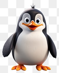 PNG Penguin bird cartoon animal. AI generated Image by rawpixel.