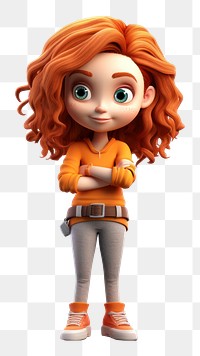 PNG Cartoon doll cute toy. AI generated Image by rawpixel.