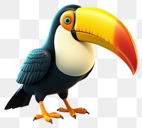 PNG Toucan cartoon animal bird. AI generated Image by rawpixel.