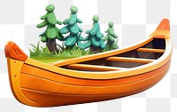 PNG Canoe vehicle cartoon boat. AI generated Image by rawpixel.
