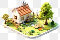 PNG Architecture building outdoors cartoon. AI generated Image by rawpixel.