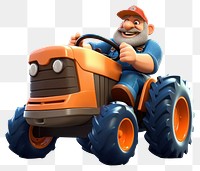 PNG Tractor vehicle cartoon driving. AI generated Image by rawpixel.