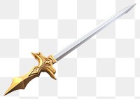 PNG Sword weapon dagger white background. AI generated Image by rawpixel.