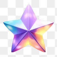 PNG Purple blue star illuminated