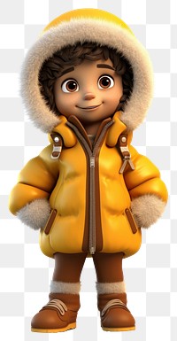 PNG Cartoon coat doll cute. 