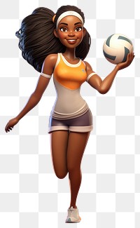 PNG Ball volleyball football cartoon. AI generated Image by rawpixel.