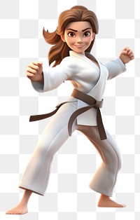 PNG Cartoon sports karate adult. AI generated Image by rawpixel.