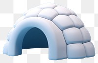 PNG Igloo blue blue background outdoors. 