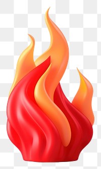 PNG Fire font red art. 