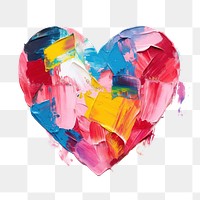 PNG Painting art heart white background. 