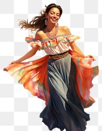 PNG Dancing smile adult dress. 